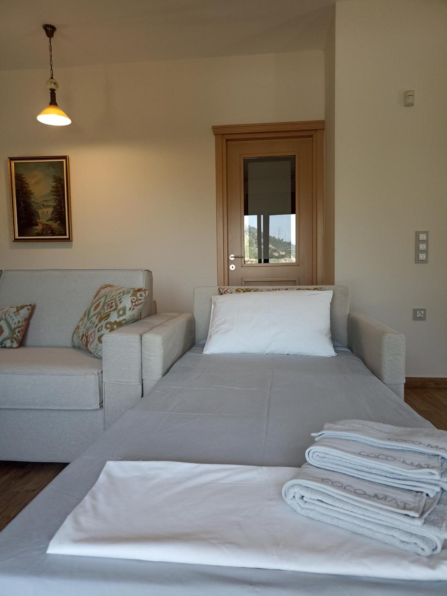 Вилла Seaside Retreat House Paralia Sergoulas Экстерьер фото